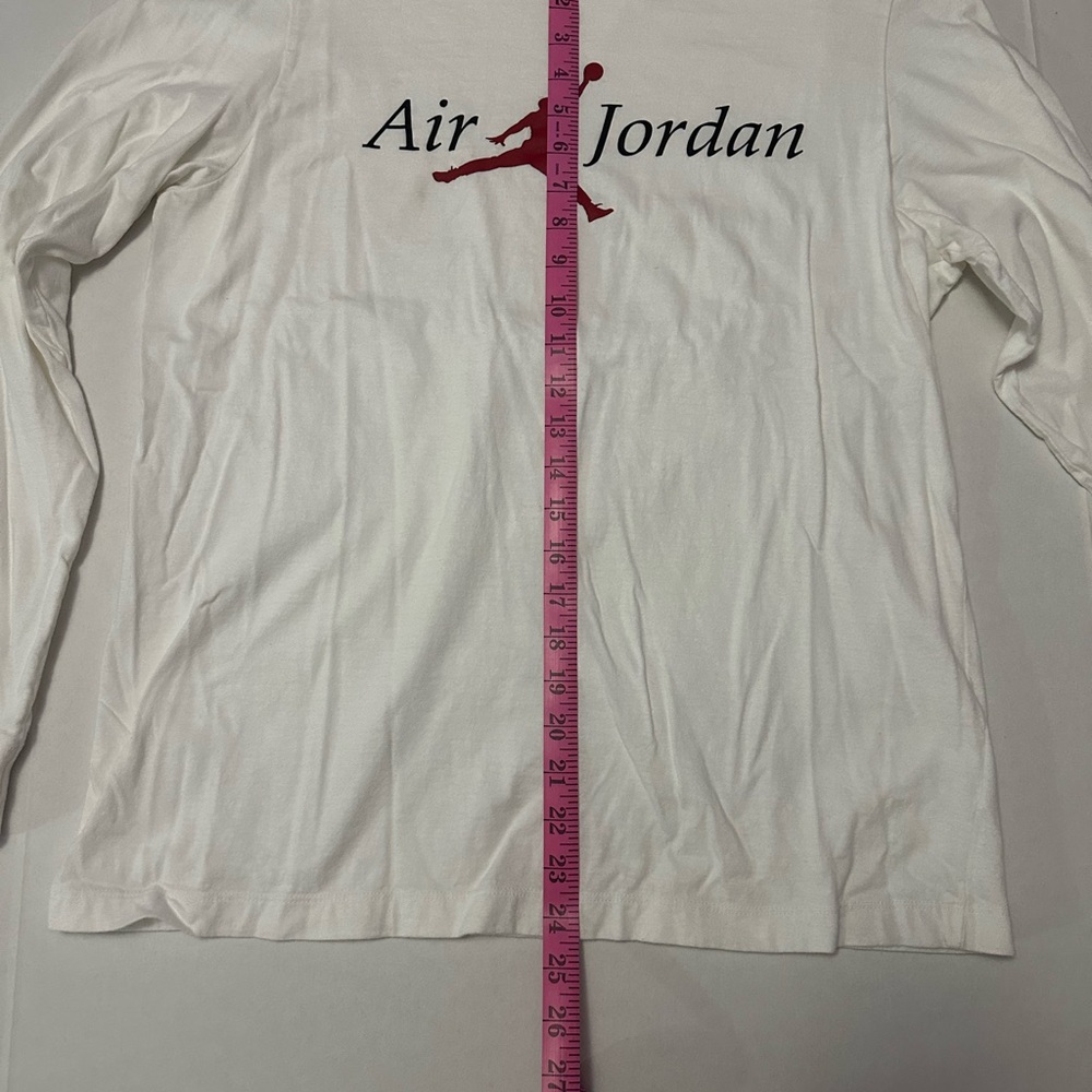 Air Jordan White Long Sleeve Shirt